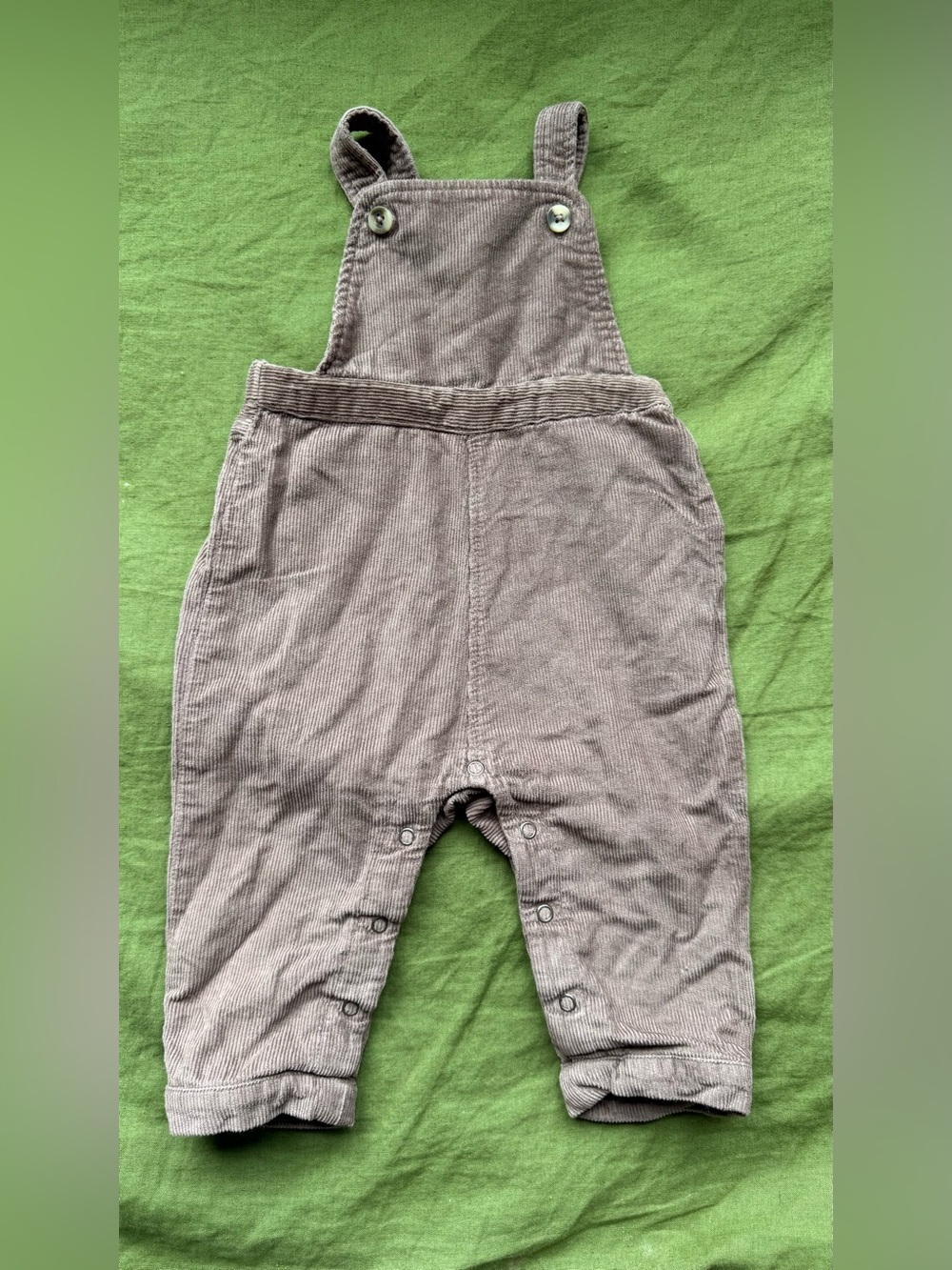 Baby Corduroy Overalls in Taupe